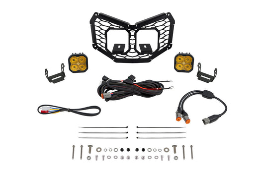 Stage Series LED Grille Kit for 2017-2025 Can-Am Maverick X3  Pro Yellow Fog