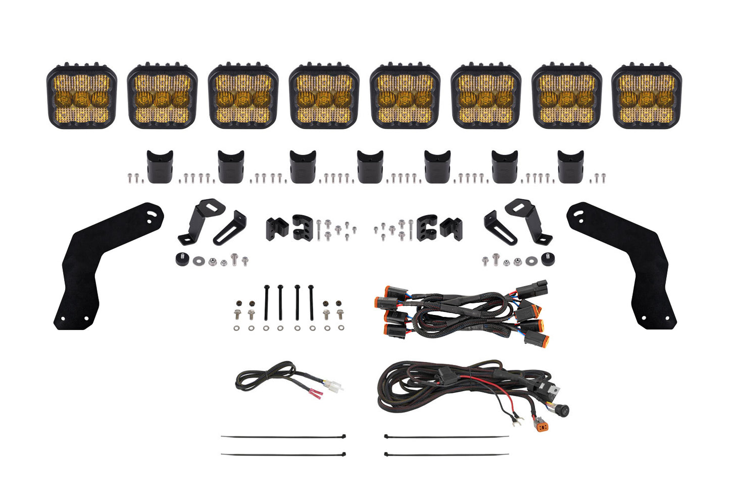 Can-Am Maverick X3 SS5 Sport CrossLink Roof Yellow Combo Lightbar Kit