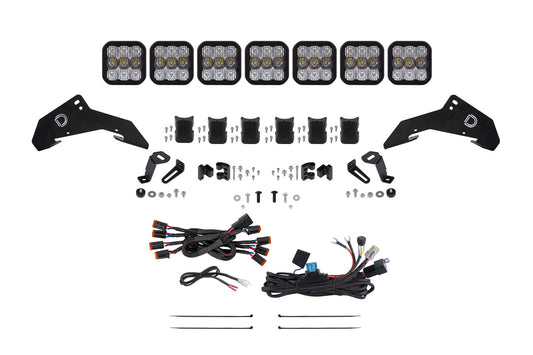 2019-2024 Honda Talon SS5 Sport CrossLink Roof White Combo Lightbar Kit