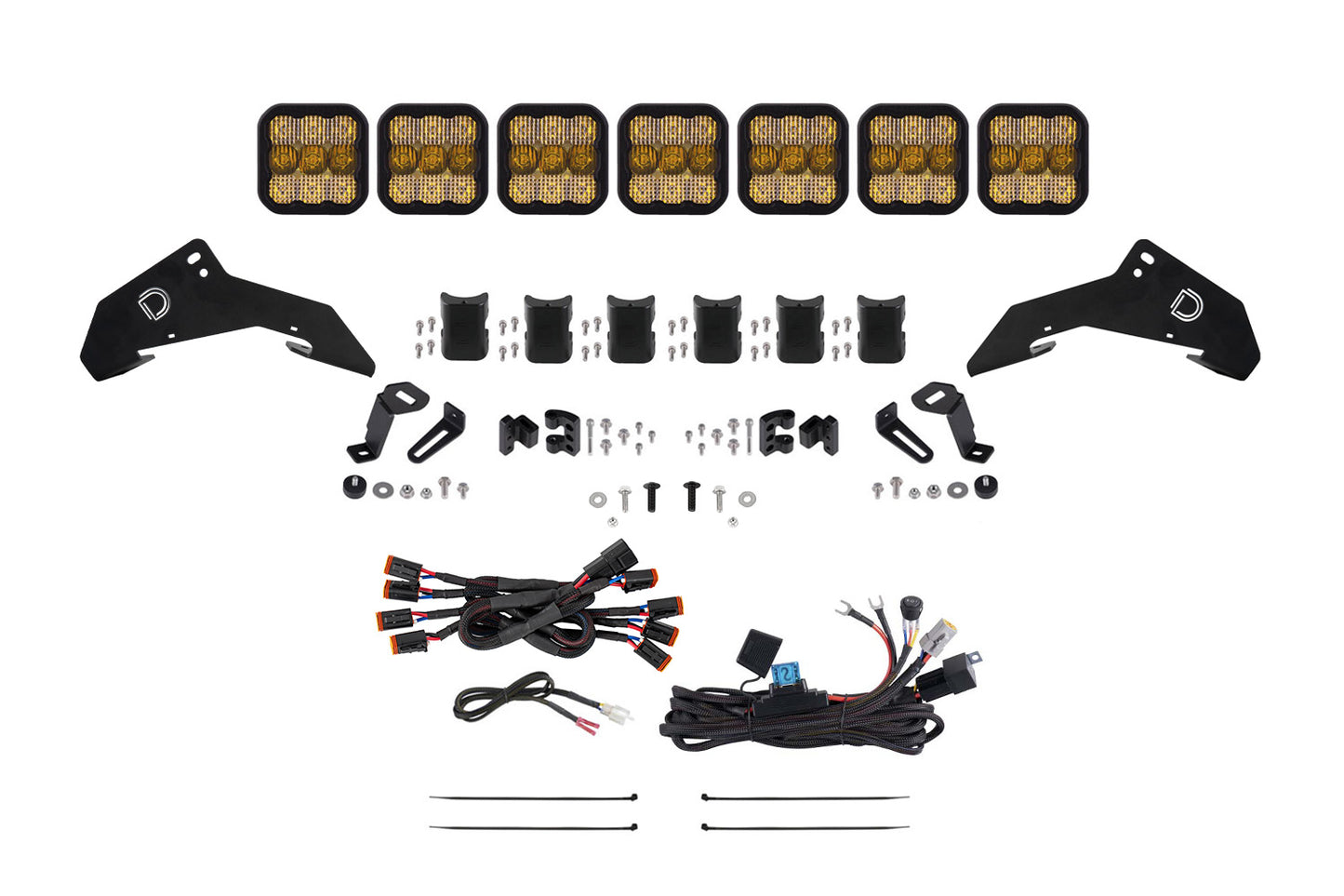 2019-2024 Honda Talon SS5 Sport CrossLink Roof Yellow Combo Lightbar Kit