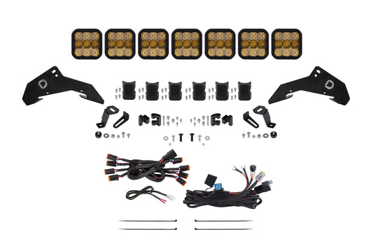 2019-2024 Honda Talon SS5 Sport CrossLink Roof Yellow Combo Lightbar Kit