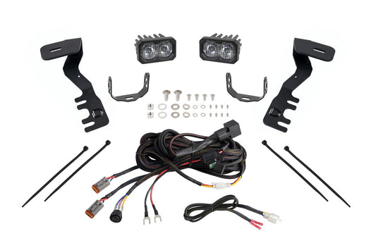 C2 2.0 LED Ditch Light Kit for Toyota Tacoma/4Runner Sport White Combo/Driving