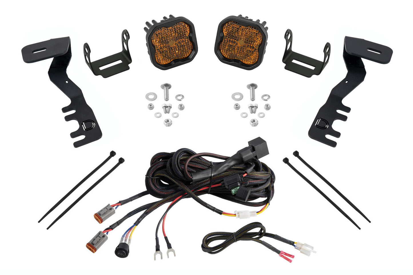 SS3 LED Ditch Light Kit for Toyota Tacoma/4Runner Sport Yellow Combo