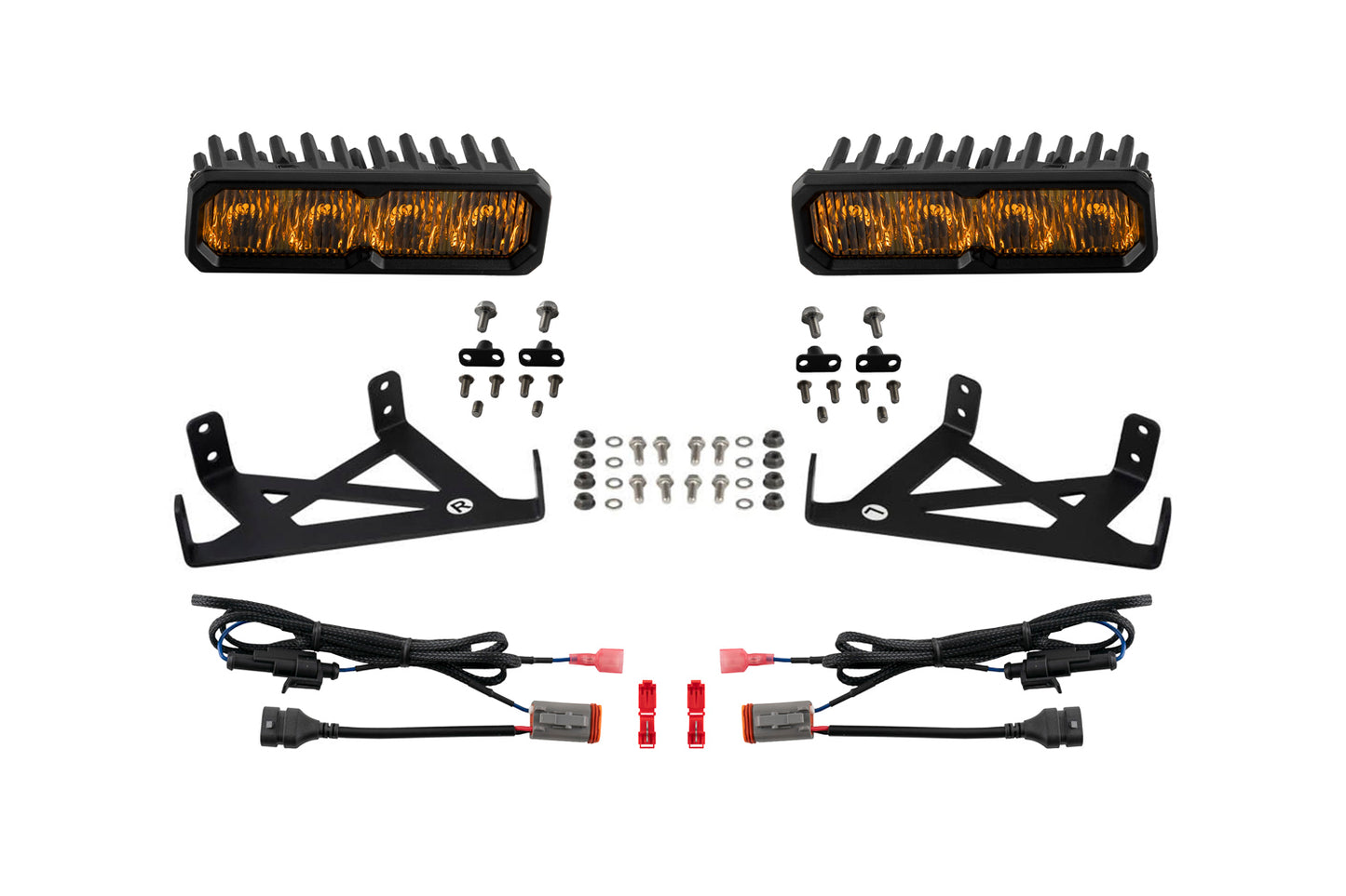 F250 2021 Fog SS6 Max LED Kit Yellow
