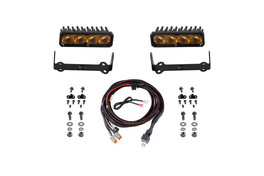 4Runner 2014 SS6 Max LED Kit Yellow Driving