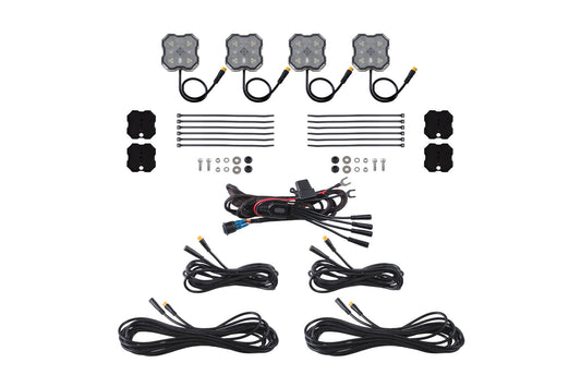 Rock Light Red/White M8 Magnet 4-Pack
