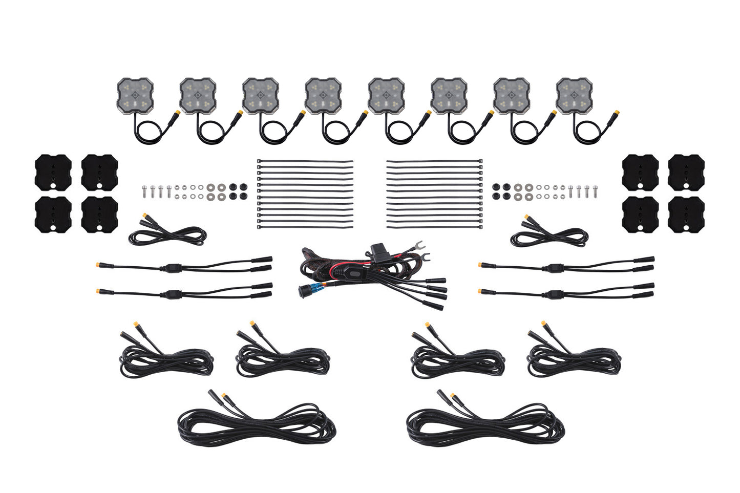 Rock Light Red/White M8 Magnet 8-Pack