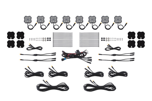 Rock Light Red/White M8 Magnet 8-Pack