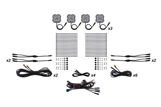 Rock Light Red/White M8 12-Pack