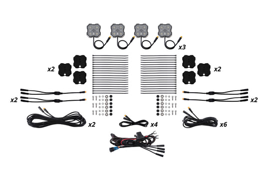 Rock Light Red/White M8 Magnet 12-Pack