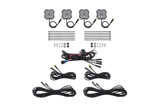 Rock Light Amber/White M8 4-Pack