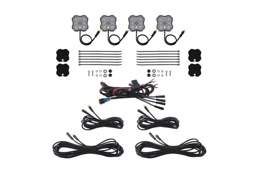 Rock Light Amber/White M8 Magnet 4-Pack