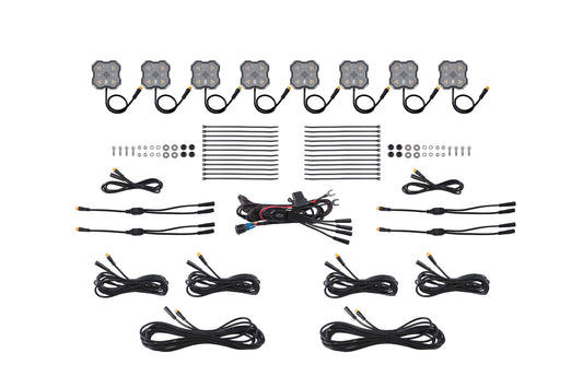 Rock Light Amber/White M8 8-Pack