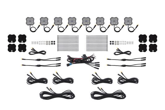 Rock Light Amber/White M8 Magnet 8-Pack