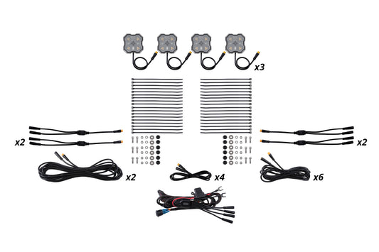 Rock Light Amber/White M8 12-Pack