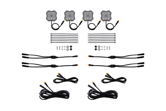 Rock Light Amber/White M8 Add-On 4-Pack