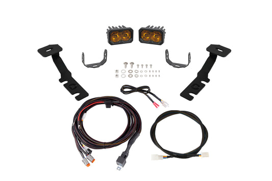 C2 2.0 LED Ditch Light Kit for Toyota RAV4  Sport Yellow Combo
