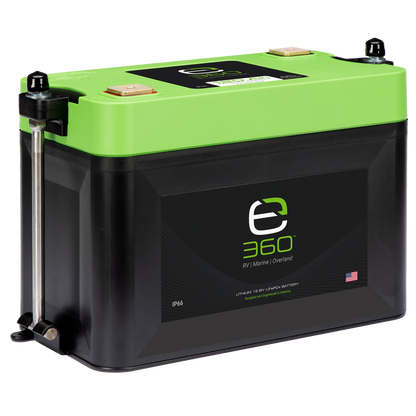 Group 27 LiFePO4 Lithium Battery Single Mounting Kit