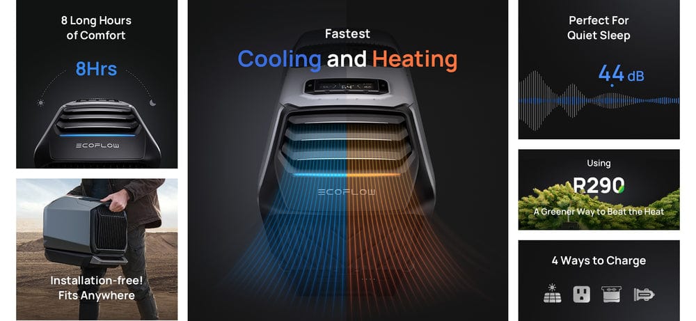 EcoFlow Wave 2 Portable Air Conditioner + Heater – Pacific Upfitters