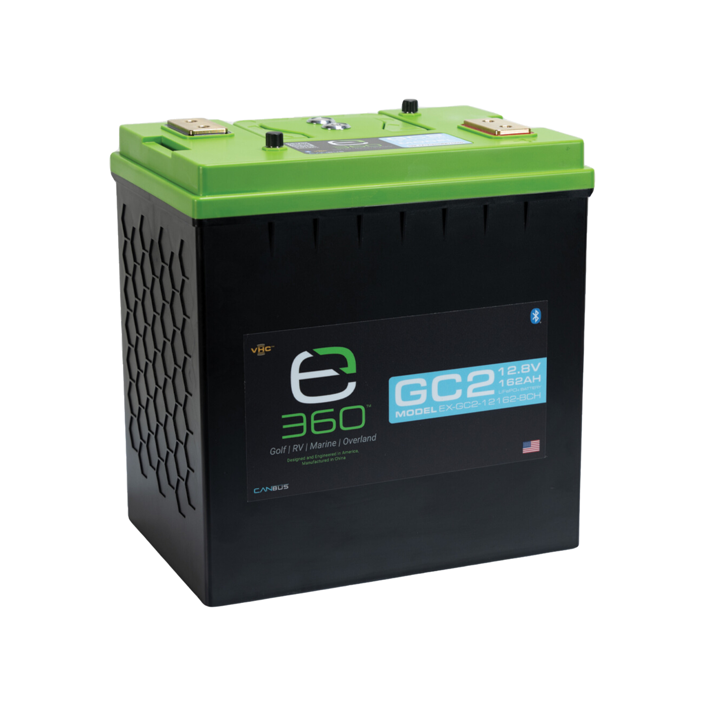 12V 162Ah LiFePO4 Lithium Battery – GC2, SmartTalk™ & VHC™ | Expion360