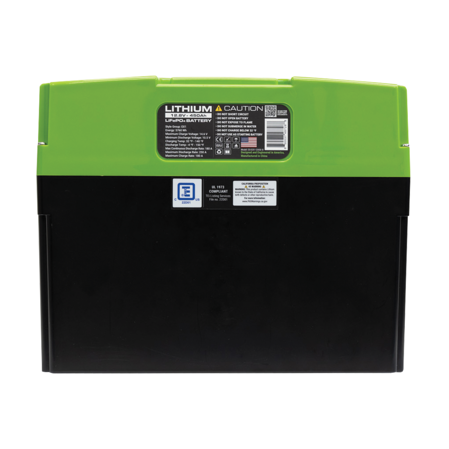 12V 450Ah LiFePO4 Lithium Battery – EX1 SmartTalk™