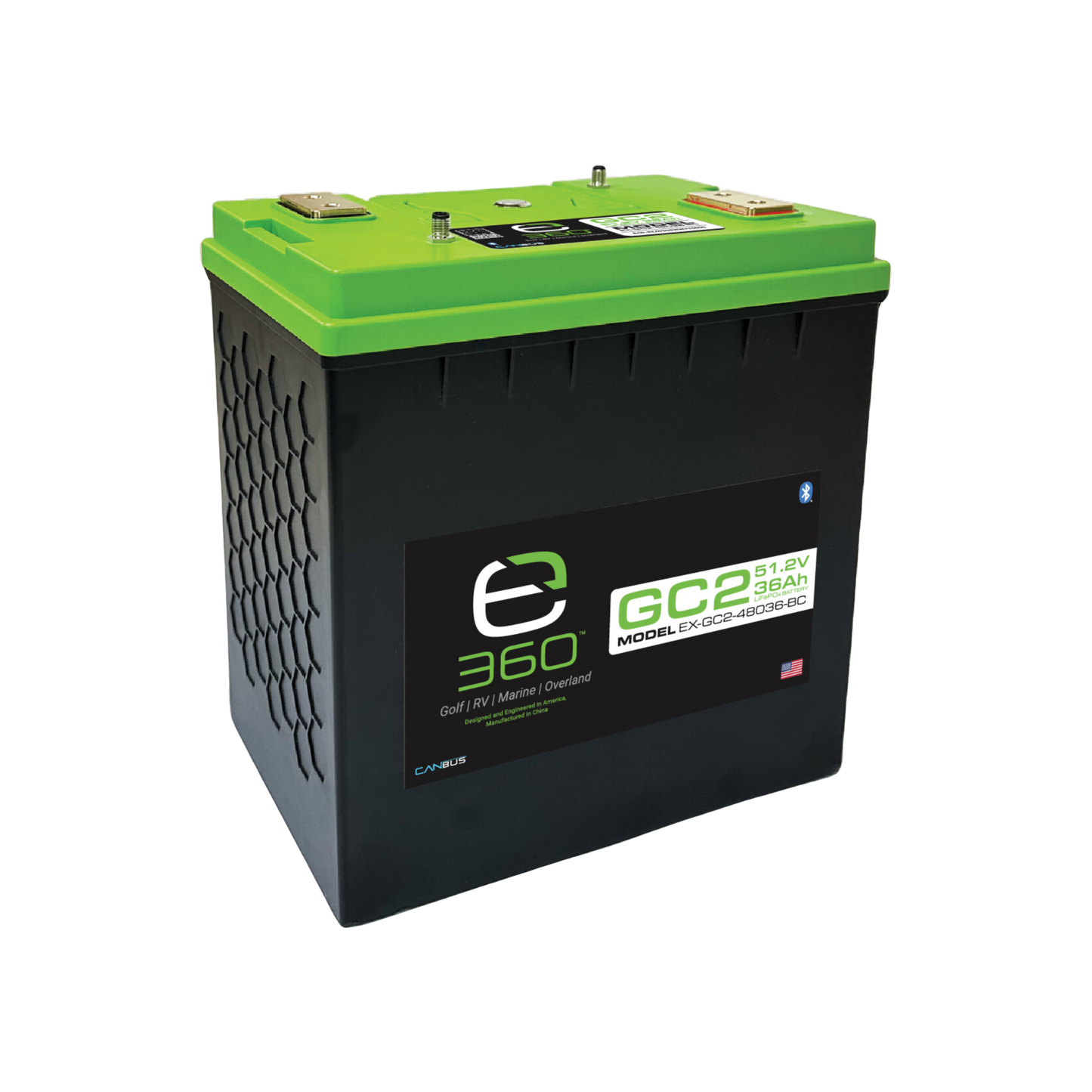 48V 36Ah GC2 LiFePO4 Lithium Battery - SmartTalk™