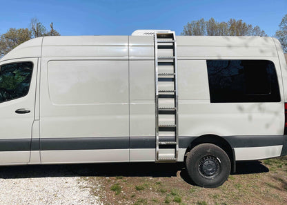 Mercedes Sprinter (2014+) Ladder for OEM Tracks (No Roof Rack) - Backwoods Adventure Mods