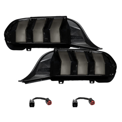 2024+ Ford Mustang Sequential LED Tail Lights Smoked (pair)