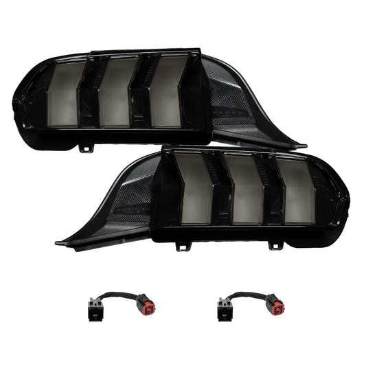 2024+ Ford Mustang Sequential LED Tail Lights Smoked (pair)