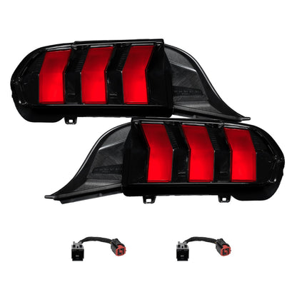 2024+ Ford Mustang Sequential LED Tail Lights Red (pair)