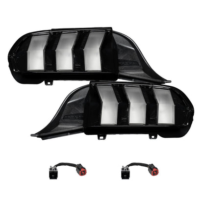 2024+ Ford Mustang Sequential LED Tail Lights Clear (pair)