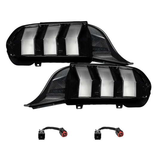 2024+ Ford Mustang Sequential LED Tail Lights Clear (pair)