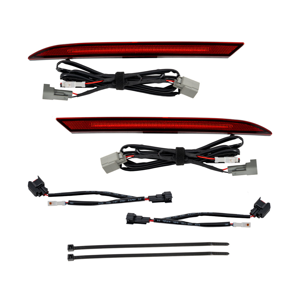 2018+ Mustang LED Rear Reflector Red (pair)