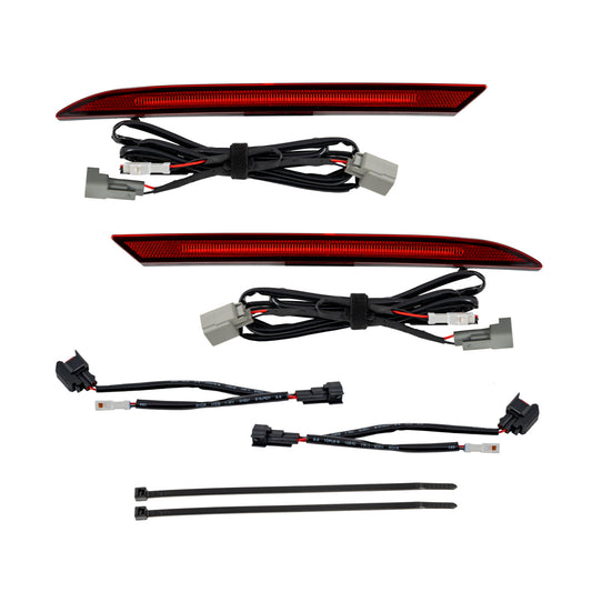 2018+ Mustang LED Rear Reflector Red (pair)