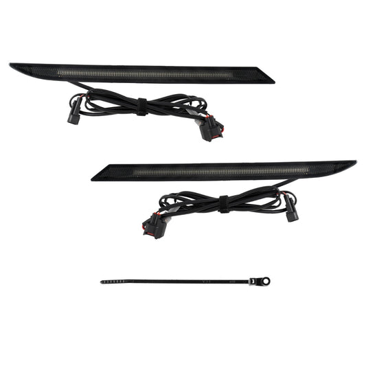 2024+ Mustang LED Rear Reflector Smoked (pair)