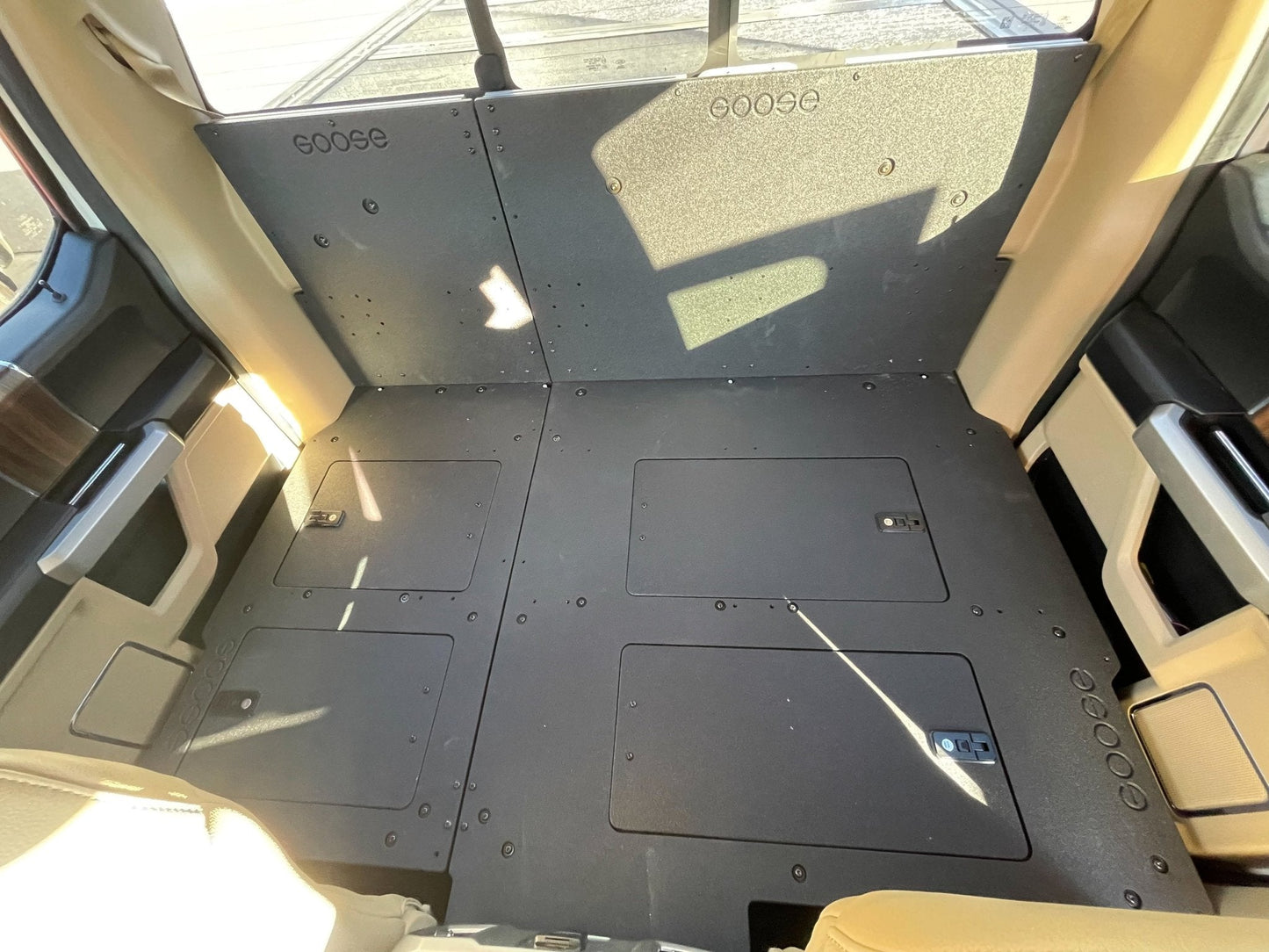 Ford Super Duty F250-F550 2017-Present 4th & 5th Gen. Crew Cab - Second Row Seat Delete Plate System