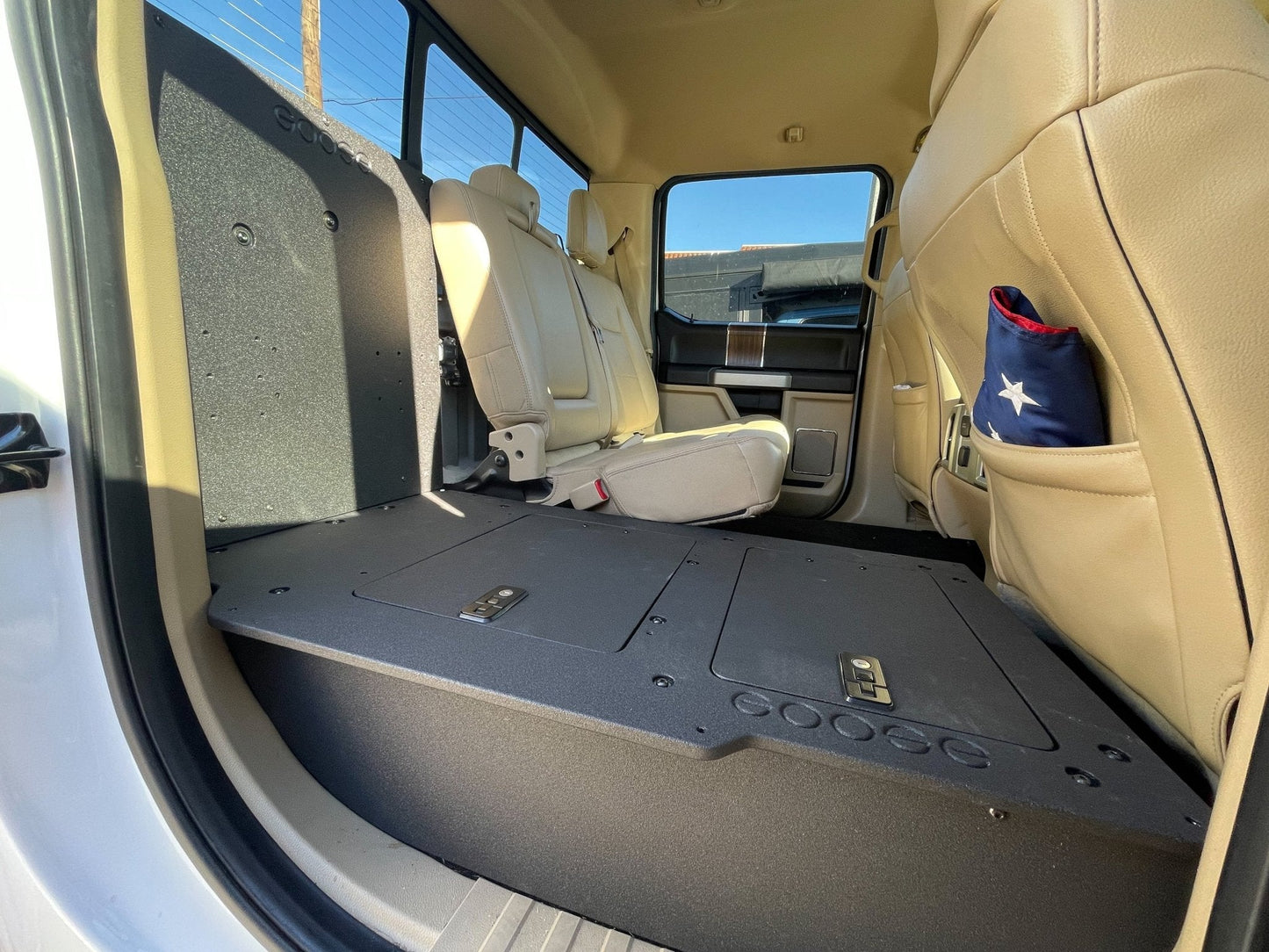 Ford Super Duty F250-F550 2017-Present 4th & 5th Gen. Crew Cab - Second Row Seat Delete Plate System