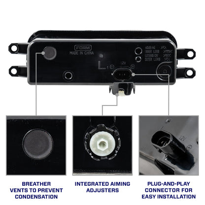 Type T3 Tacoma/Tundra/4Runner/Sequoia LED Fog Lights White (pair)