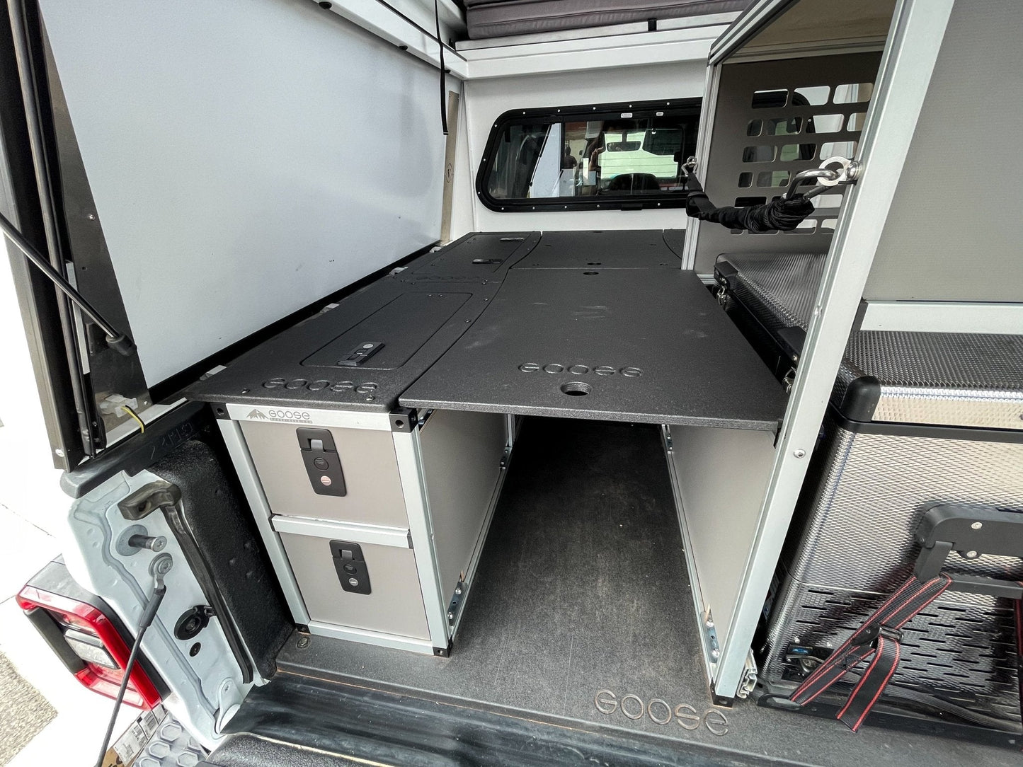 Goose Gear Camper System - Midsize and Full Size - Passenger Side Rear Icebox Module