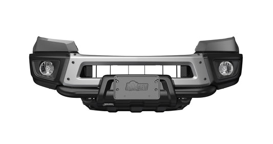 AEV Bison Front Bumper - Silver no tube