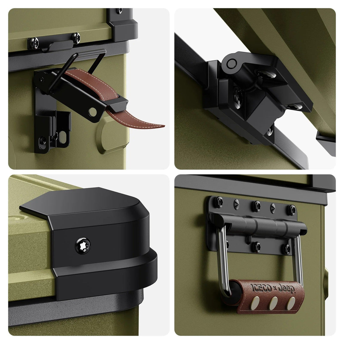 Jeep APL35 Dual Zone Aluminum Freezer in Olive | ICECO | 35L