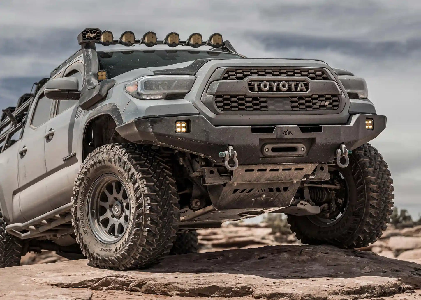 Hi-Lite Overland Toyota Tacoma Front Bumper 3rd Gen (2016-2023) [No Bull Bar]