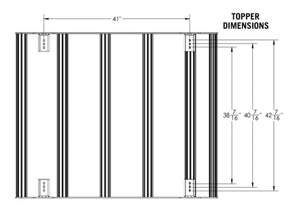 Jeep Gladiator Bed Rack - DRIFTR Topper (Add-on)