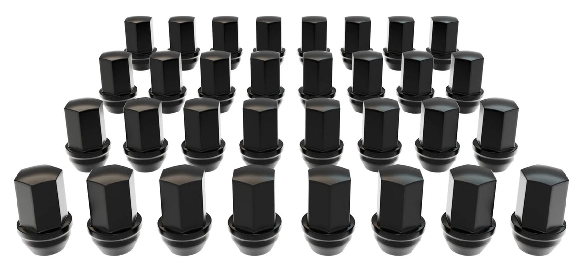 AEV Black Lugnut Kit 32 Piece 14x1.5 OE Style 7/8 Hex 1.78