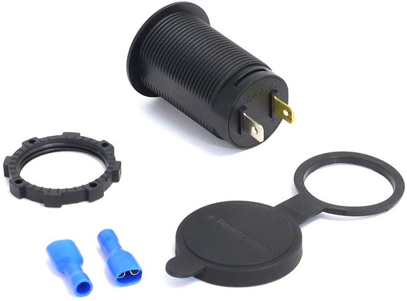 Powerwerx Panel Mount Dual USB QC3.0 Device Charger for 12V/24V