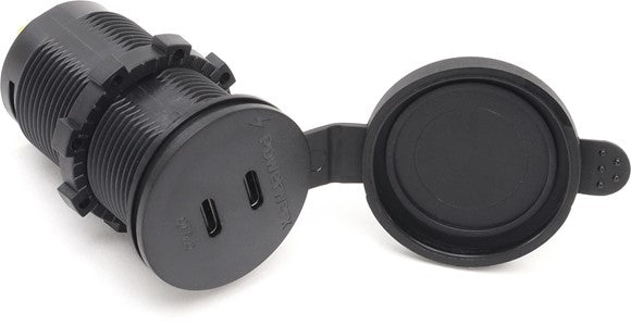 Powerwerx Panel Mount Dual USB Type C QC4.0 Fast Device Charger