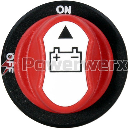 Powerwerx PanelHDSW Heavy Duty 100A Panel Mount ON_OFF battery Switch