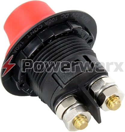 Powerwerx PanelHDSW-K Heavy Duty Panel Mount ON_OFF battery Switch w/ Removable Knob