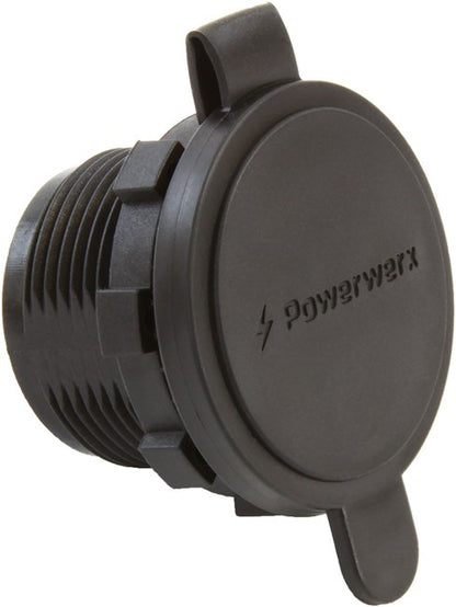 Powerwerx PanelPole2, Panel Mount Housing for Two Powerpole Connectors with a Weather Tight Cover