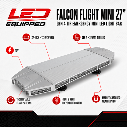 Falcon Flight Emergency LED Light Bar 27 in